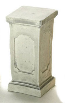 Dollhouse Miniature Pedestal Gray 3Pcs